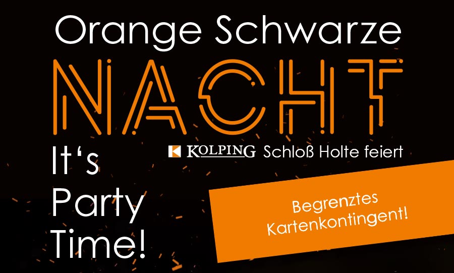Poster Orange-schwarze-Nacht