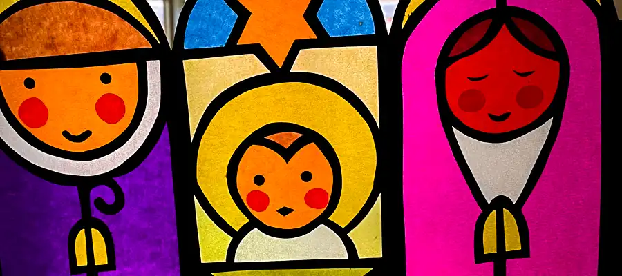 Fensterbild der Heiligen Familie