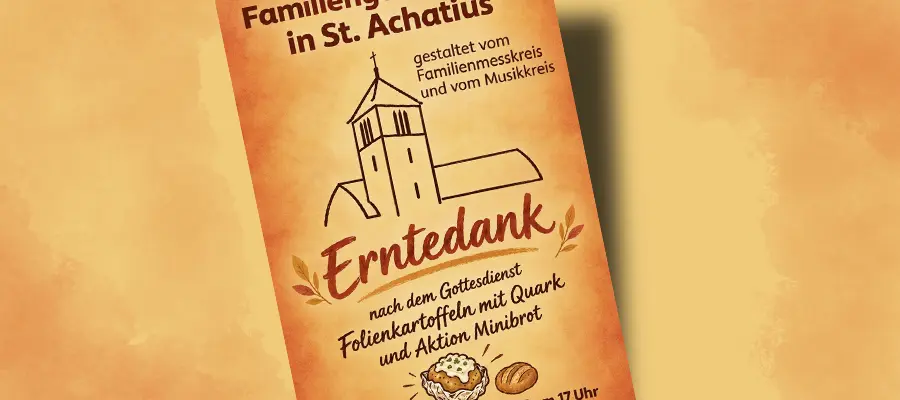 Flyer Einladung zum Erntedankgottesdienst
