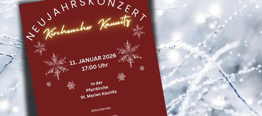 Flyer Neujahrskonzert Kaunitz
