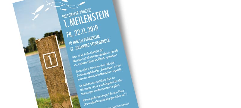 Plakat 1. Meilenstein