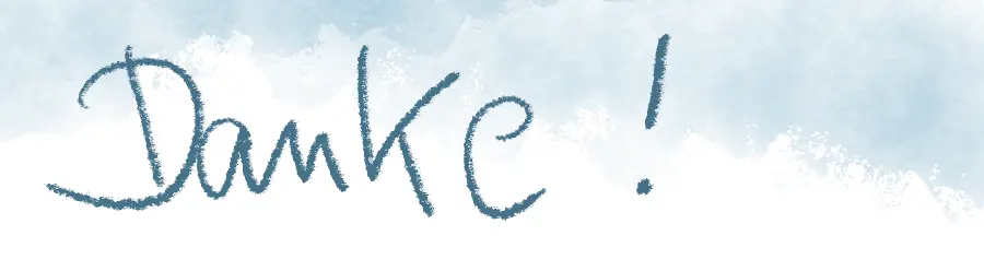 Schriftzug Danke