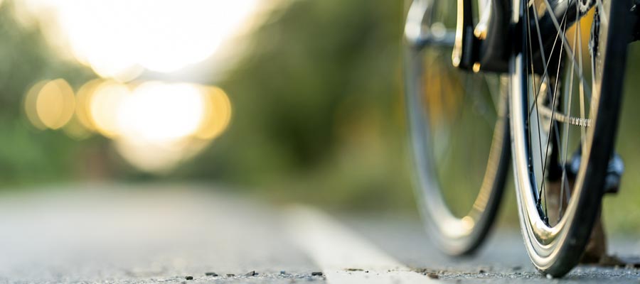 Landschaft mit Fahrrad