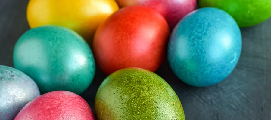 gefärbte Hühnereier