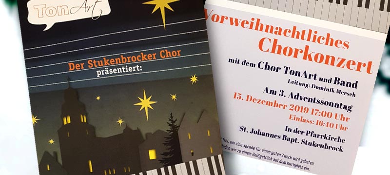 Plakat Vorweihnachtskonzert TonArt
