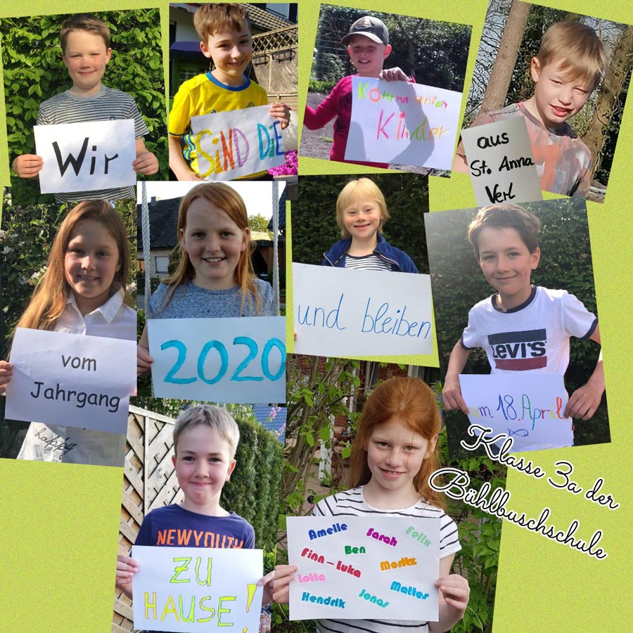 Kommunionkinder Bühlbuschschule 3a